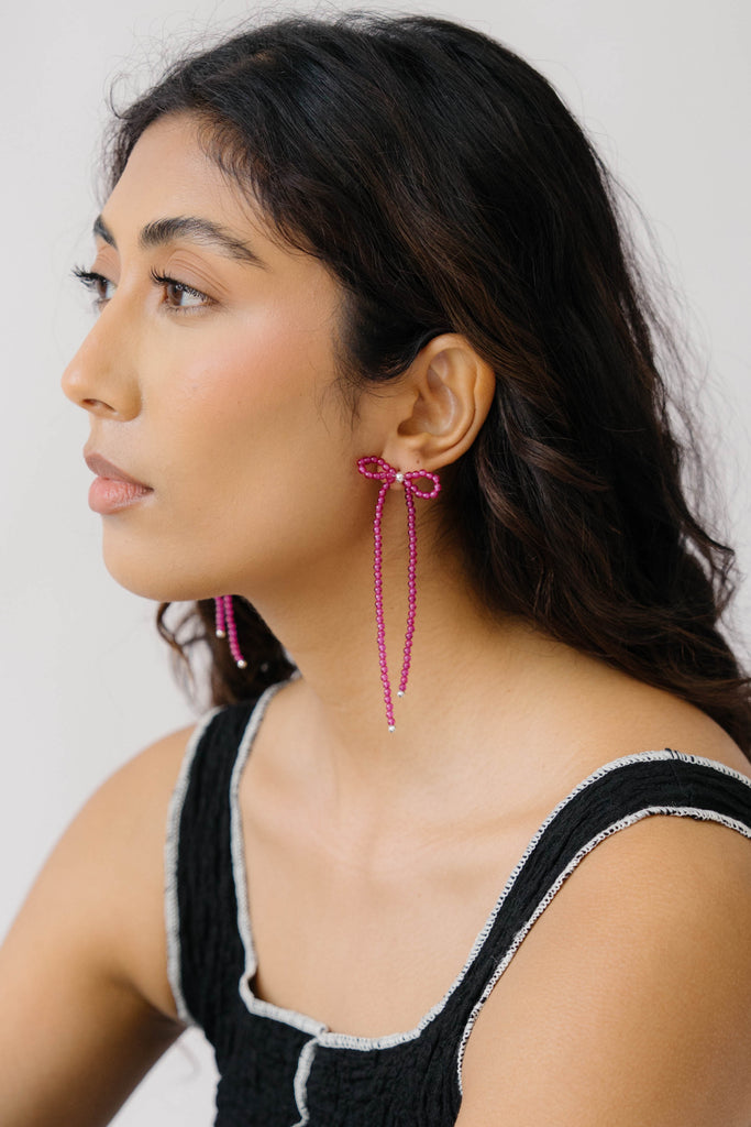 Margot Earrings, Ruby – Kara Yoo