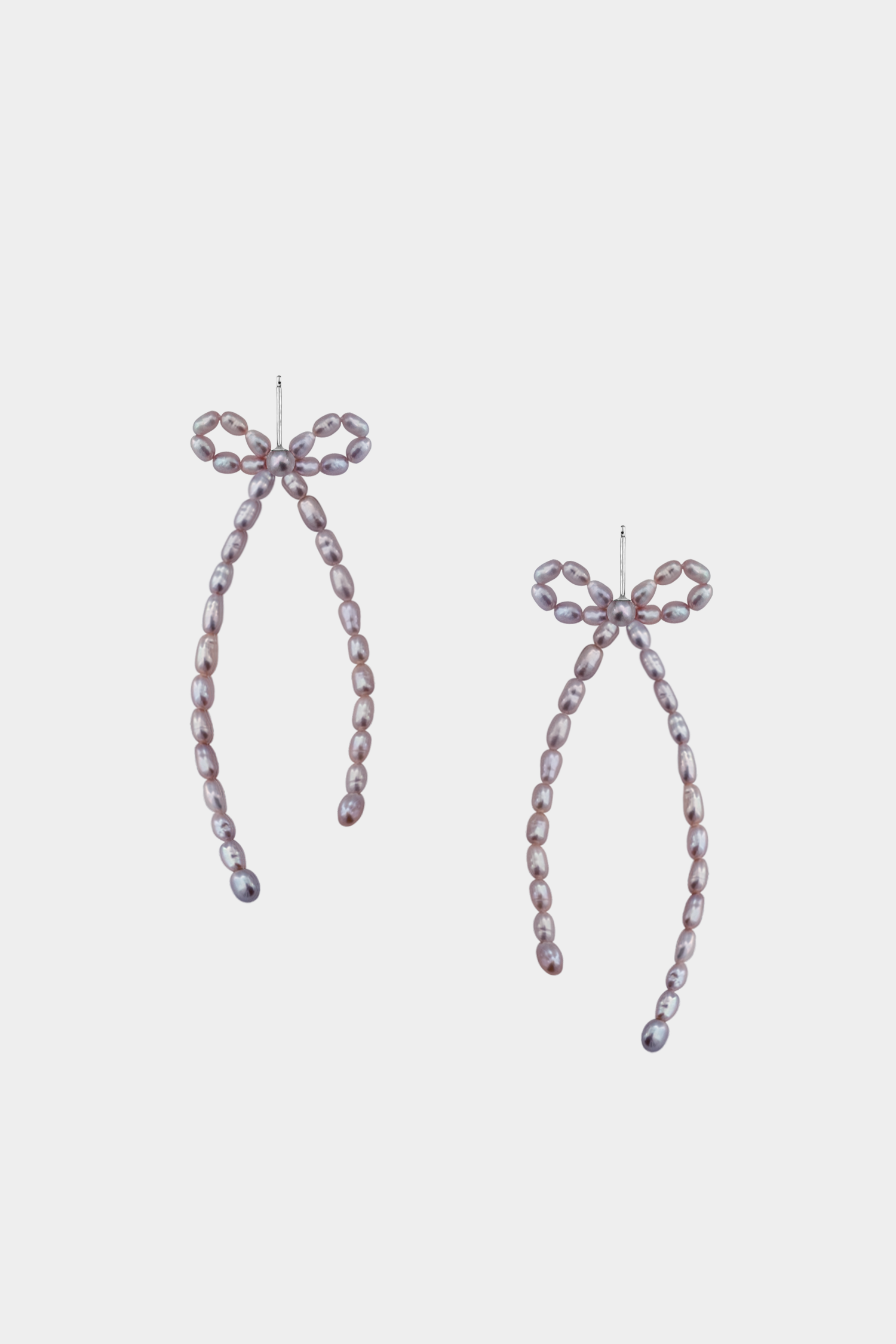 Petite Margot Earrings Rice Pearl