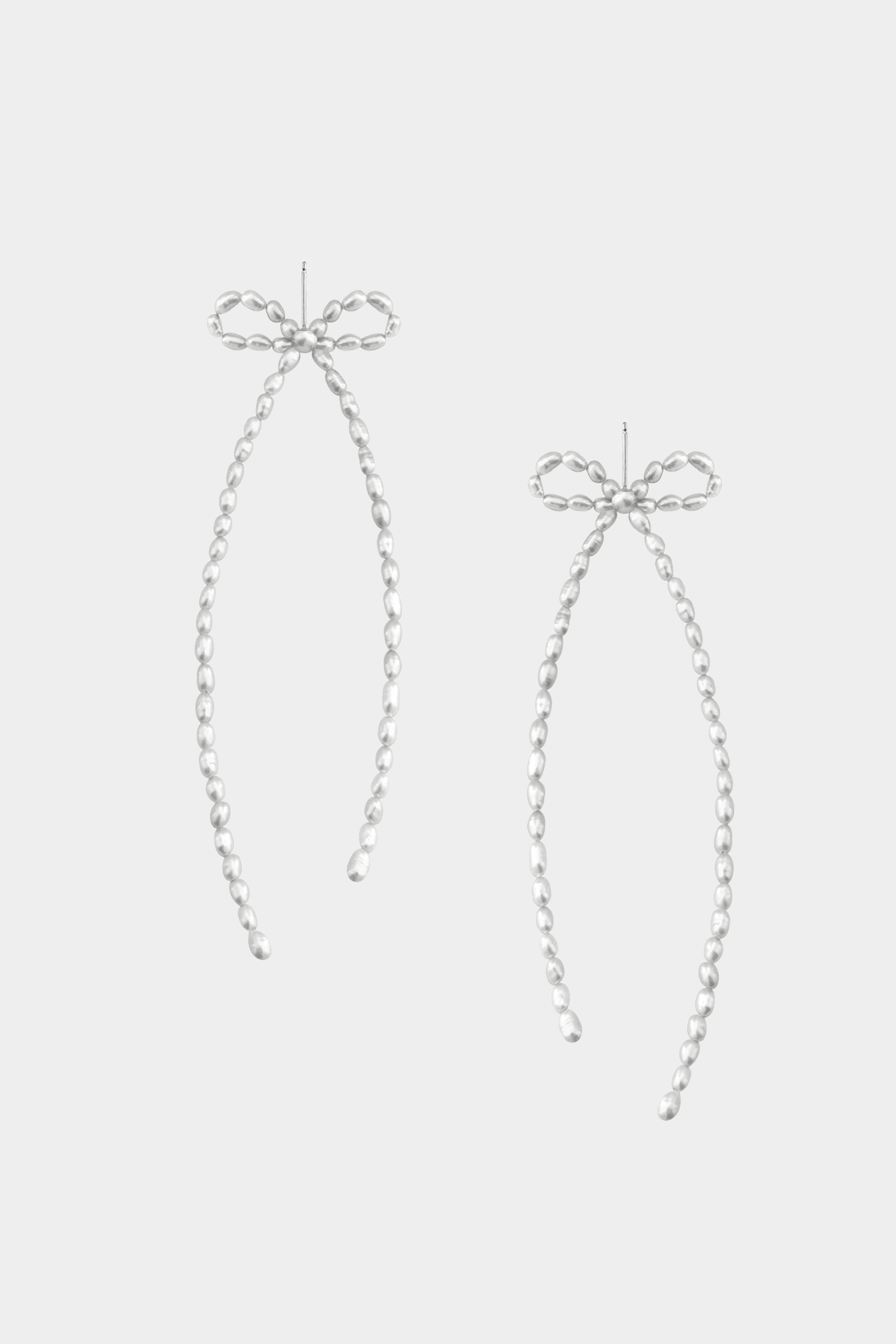 Margot Earrings Rice Pearl