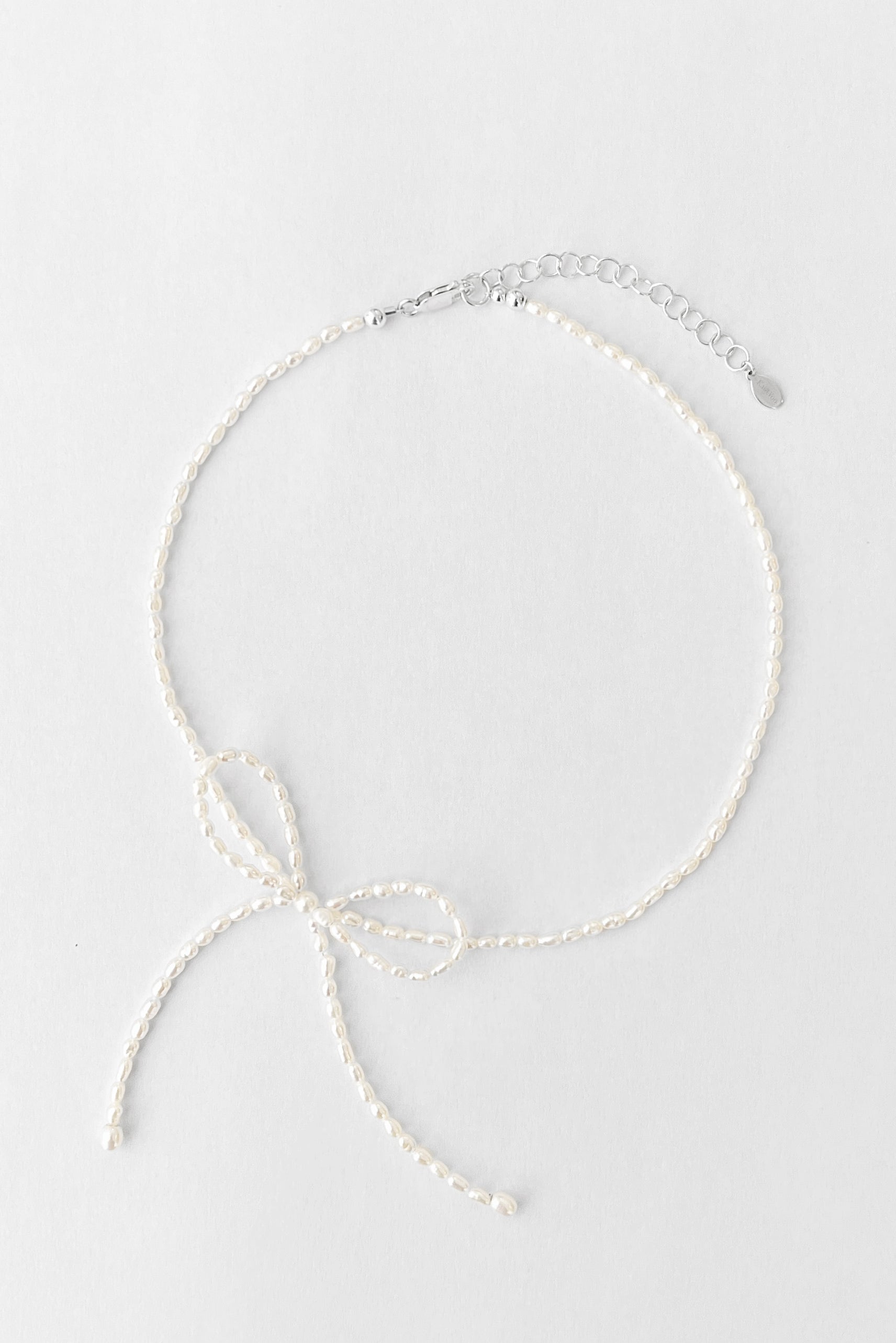 Margot Necklace Rice Pearl