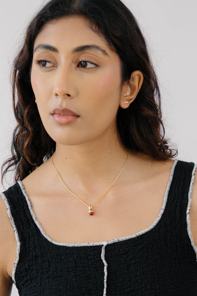 Token Necklace - Ruby – Kara Yoo