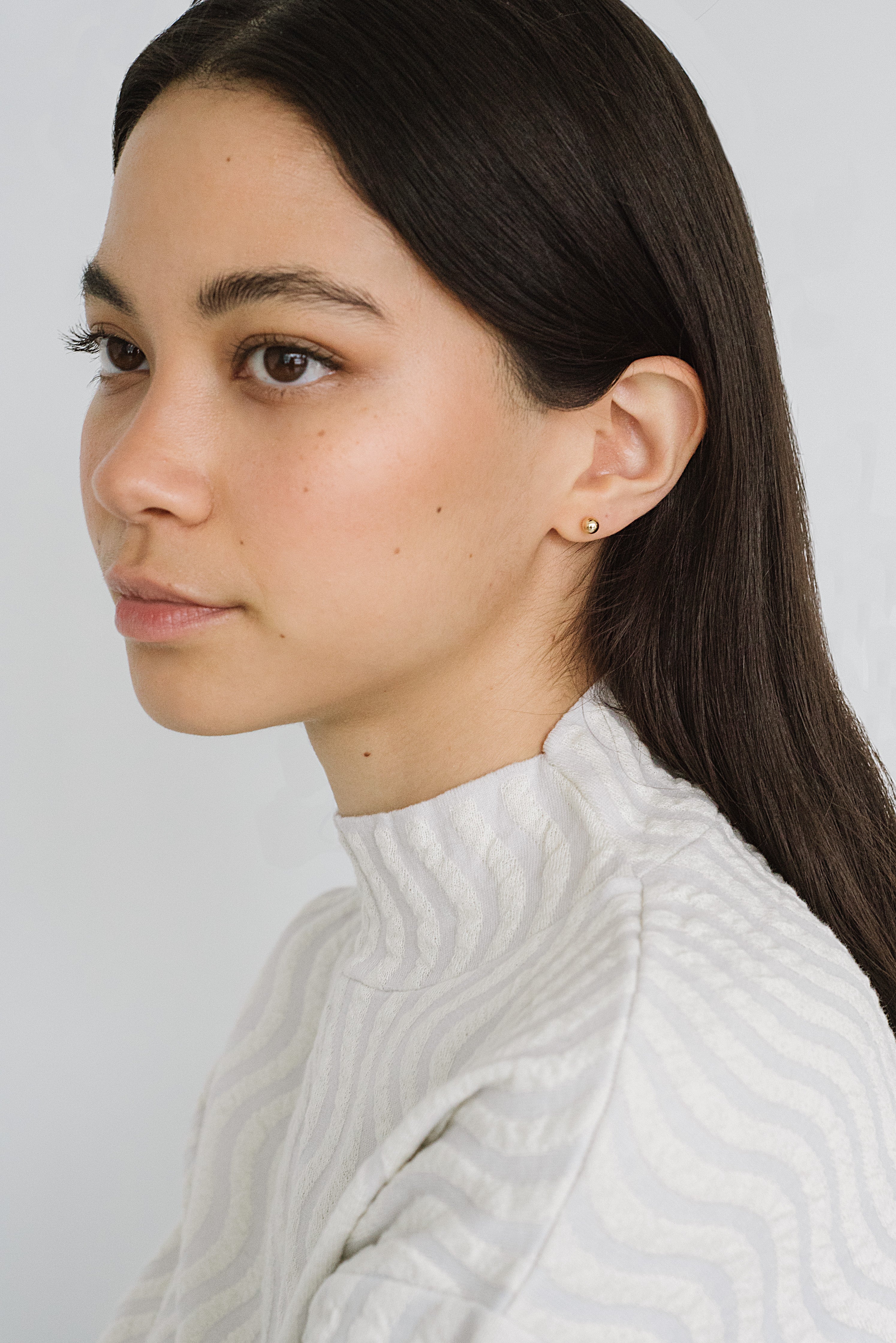 Cindy Studs 5mm 14K